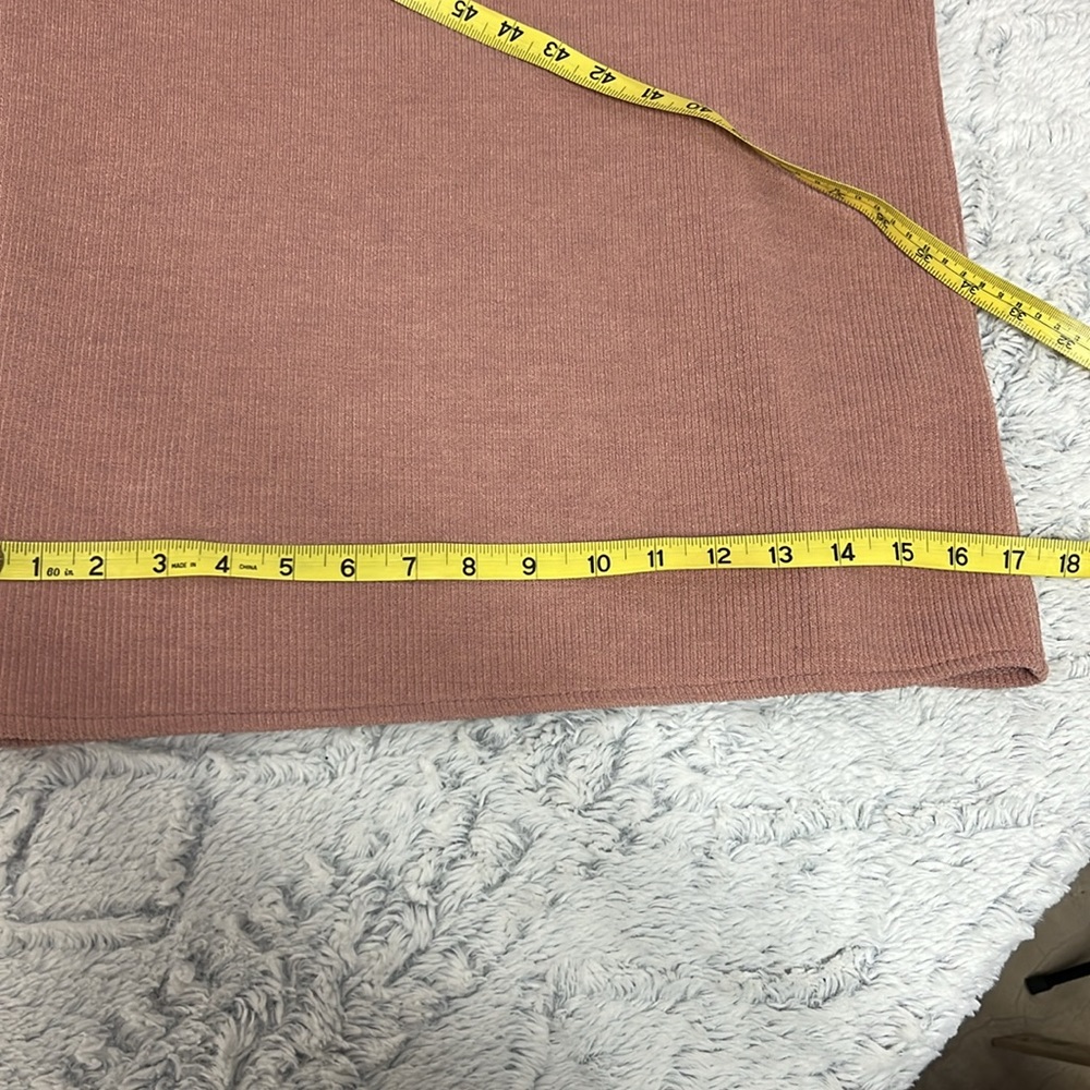 Madewell Melwood Square Neck light weight Sweater pink size small - Picture 5 of 9